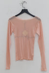 BASERANGE Tabby Star Long Sleeve T-Shirt Portugal BAS-TOTA-CG-WI23-FENHONG Pink